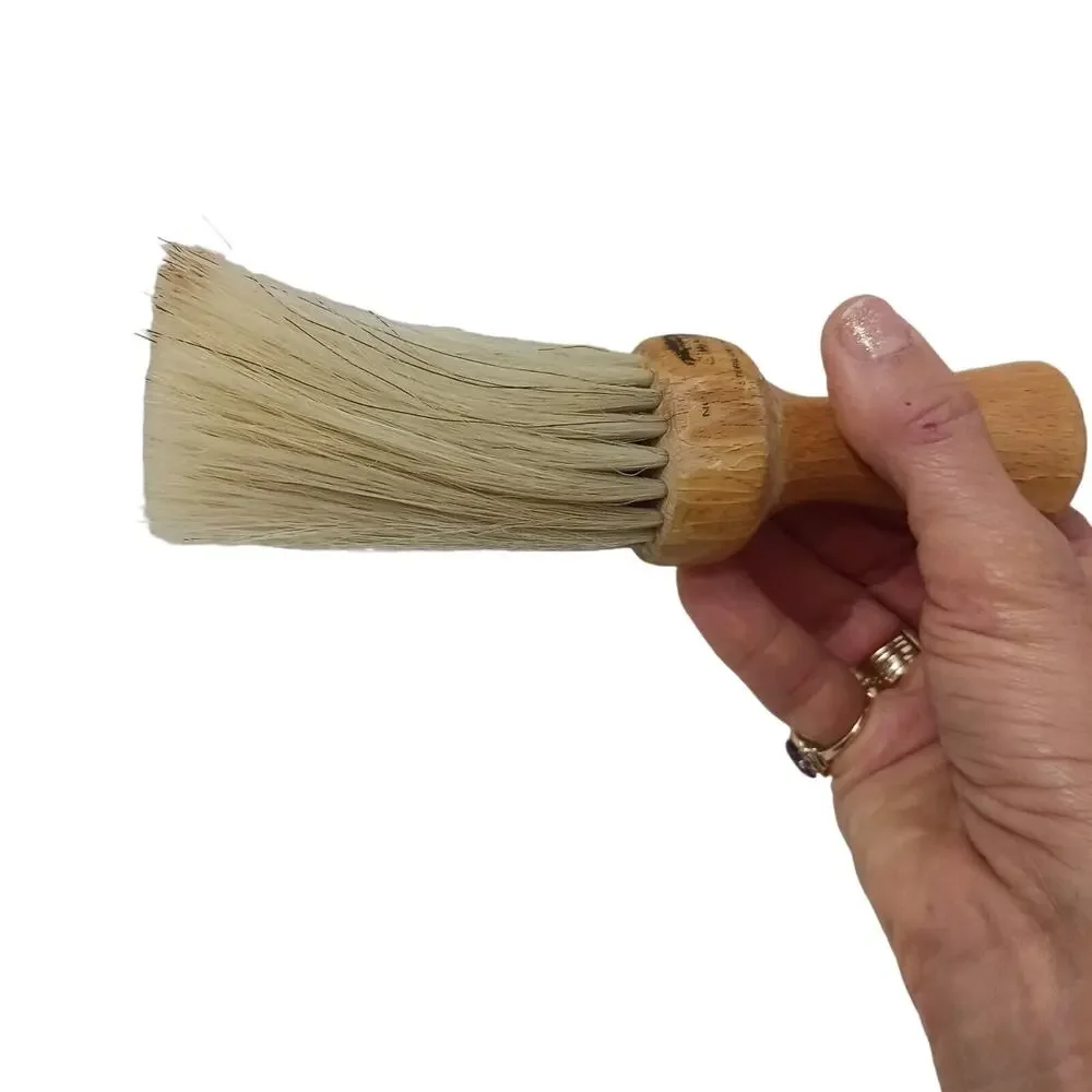 Professional Hair Salon 7 Combs Horsehair Barber Hair Dusting Shaving Brush VNT